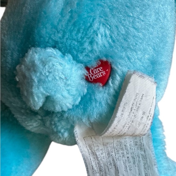 VTG ‘90s Care Bears Environmental Blue Bedtime Bear Plush - Picture 4 of 5
